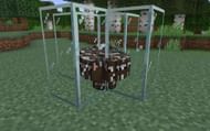 Cow crusher farm through entity cramming technique (Image via Mojang Studios)